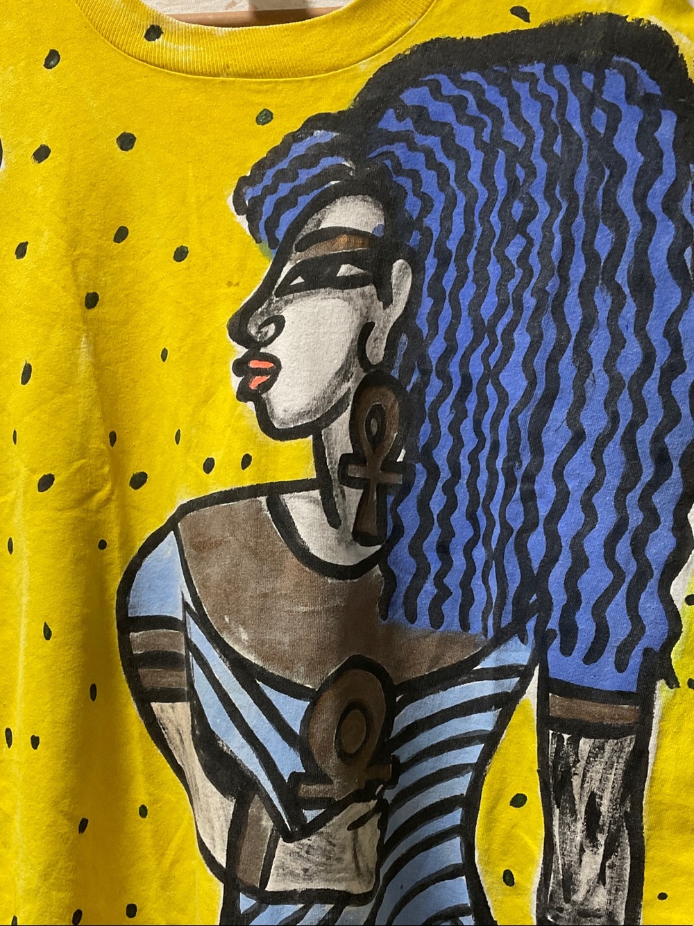 Vintage Graphic Handmade Art Piece Tee